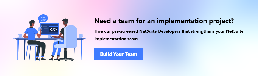 Hire team for an NetSuite implementation project