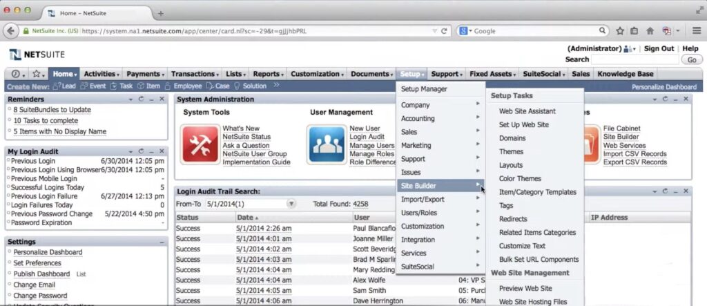 NetSuite Sitebuilder