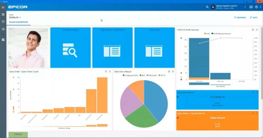 EPICOR Dashboard