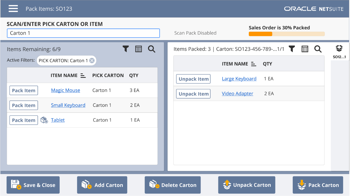 NetSuite-Pack-Station