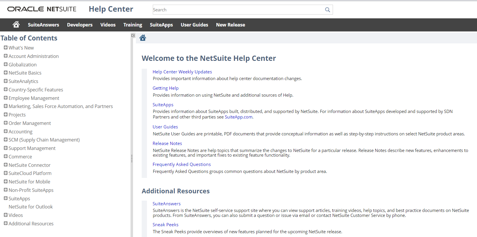NetSuite Help Center