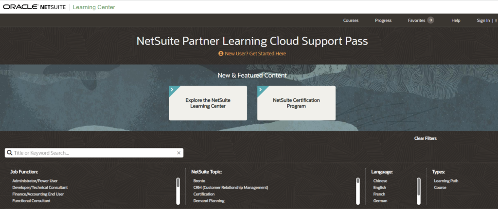 NetSuite Learning Cloudpass