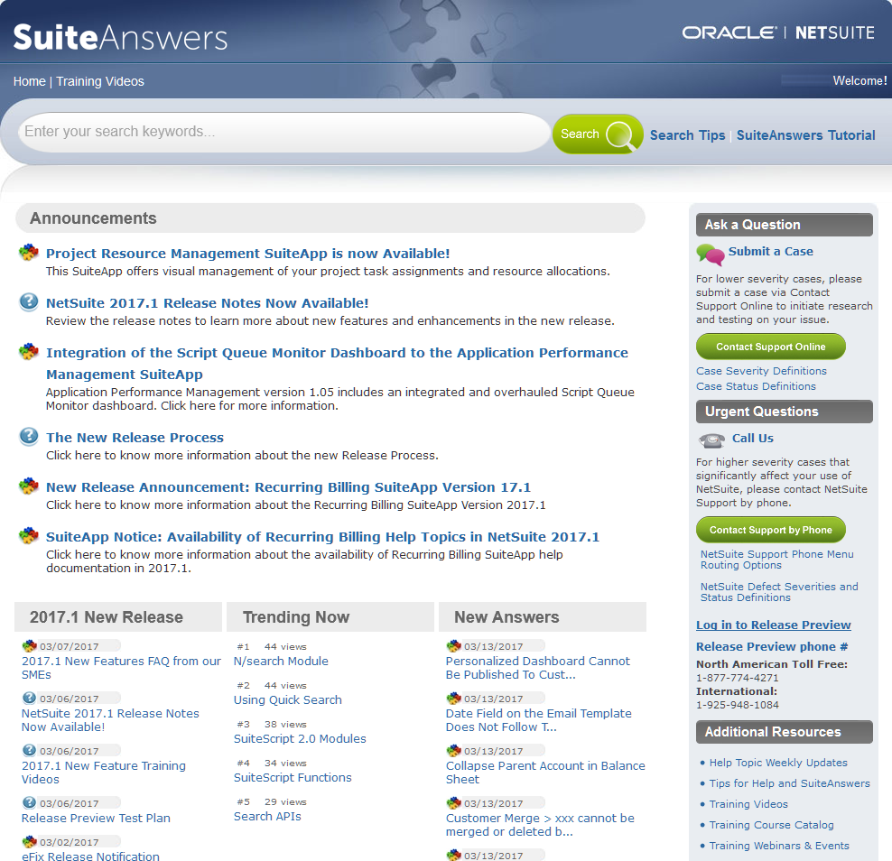 SuiteAnswers Screenshot 