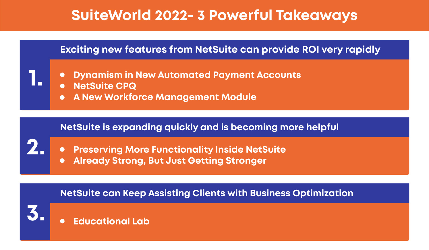 SuiteWorld 2022 - 3 Powerful takeaways