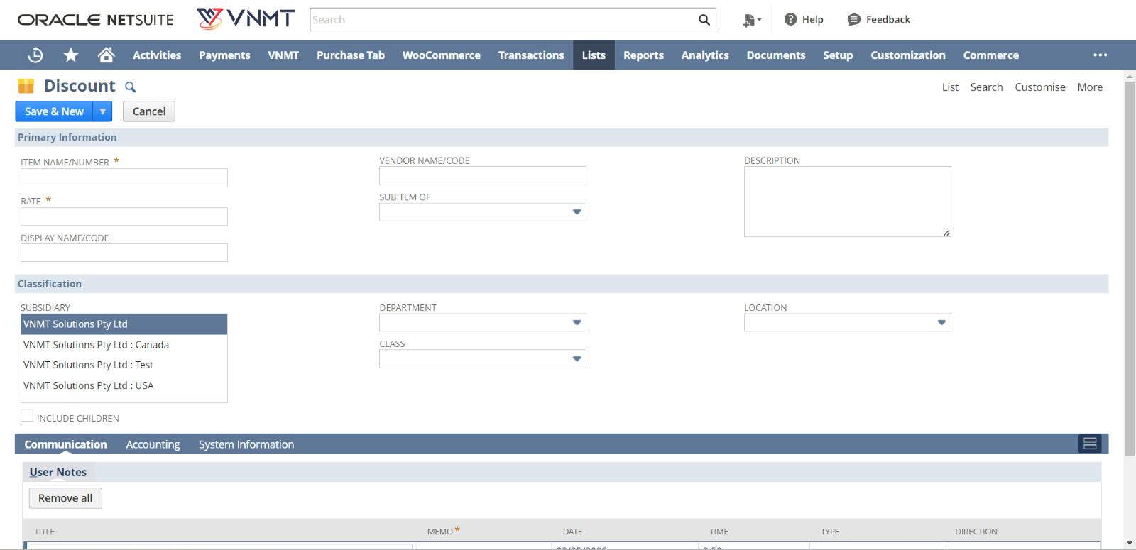  create an item coupon in NetSuite 